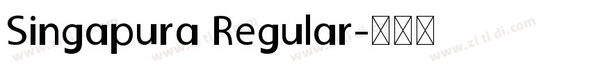 Singapura Regular字体转换